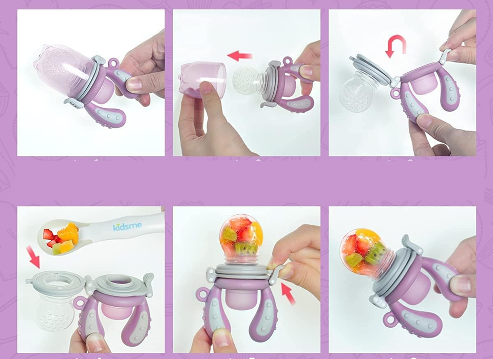 KIDSME gryzak podajnik na owoce dla dzieci 4-24 m – zdjęcie produktu 2
