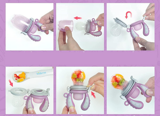 KIDSME massaggiagengive dosatore di frutta per bambini 4-24 mesi