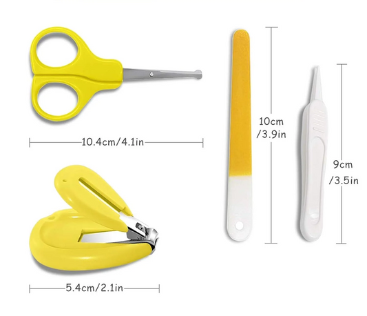KASSY POP set per la cura del bambino, 4 pezzi + scatola portaoggetti