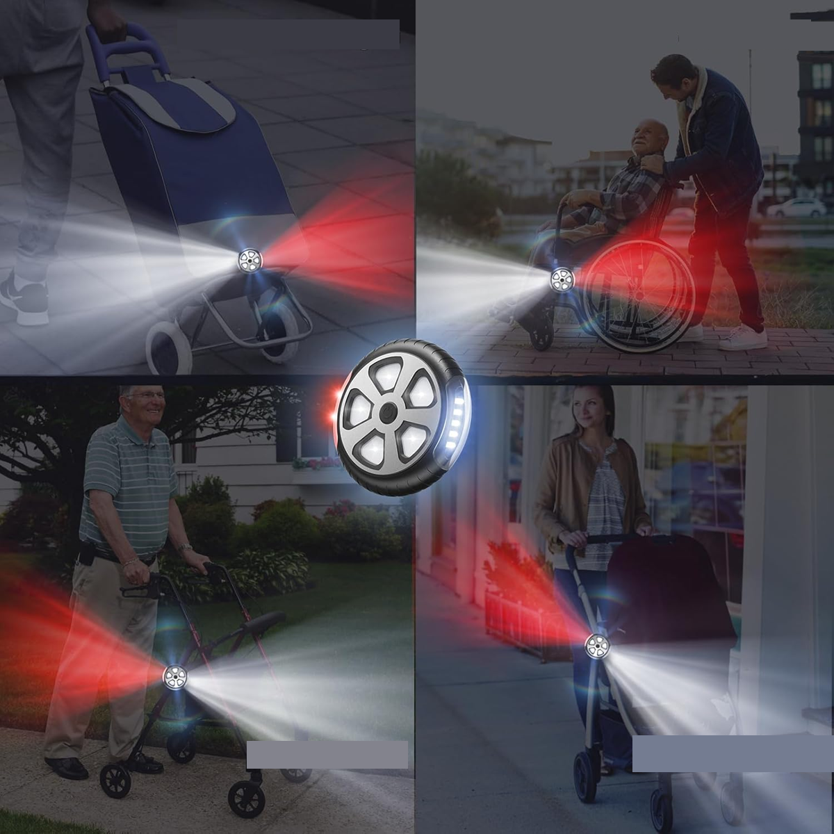 AIWORTHY IP65 lampada impermeabile per passeggino 8 cm 1 pezzo