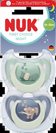 NUK First Choice Night fopspenen 18-36 maanden.