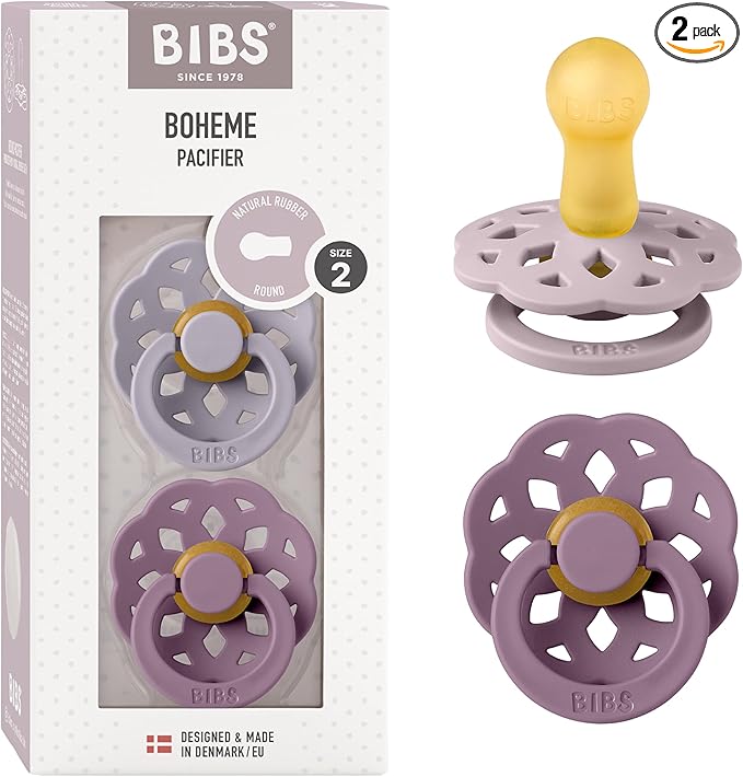 BIBS BOHEME suzete liniștitoare 2pack cauciuc 6+