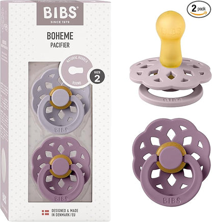BIBS BOHEME suzete liniștitoare 2pack cauciuc 6+