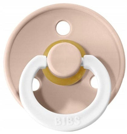 BIBS COLOUR GLOW succhietti calmanti 2 pezzi caucciù 18-36 mesi LUMINOSI