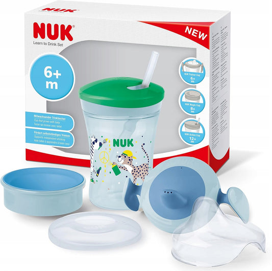 Set NUK per imparare a bere tazza + 3 beccucci