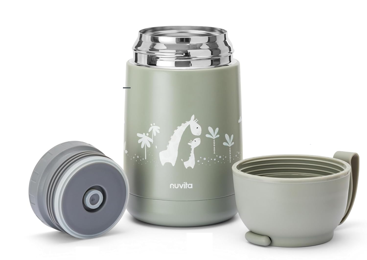 NUVITA 4475 termos obiadowy ze stali nierdzewnej 620 ml 0+ ŻYRAFY – zdjęcie produktu 2