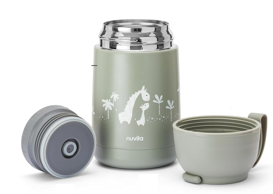 NUVITA 4475 thermos per alimenti in acciaio inox 620 ml 0+ GIRAFFE