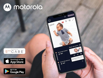 MOTOROLA VM44 Connect niania elektroniczna 4,3" FHSS z aplikacją – zdjęcie produktu 3