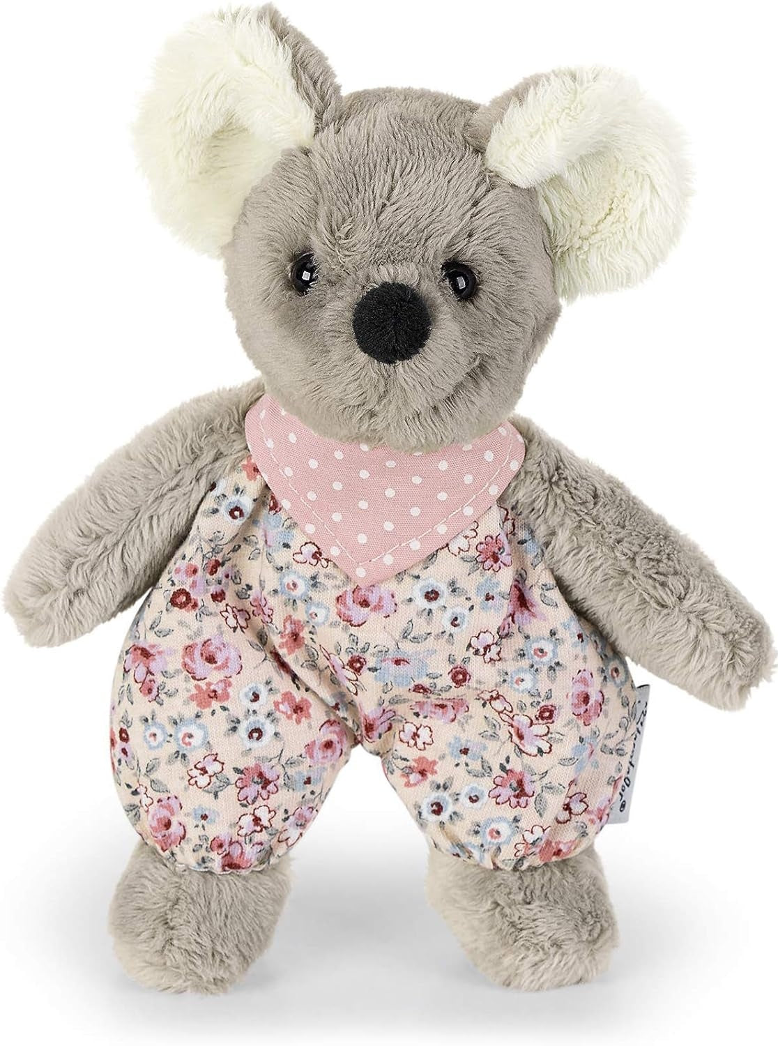 STERNTALER przytulanka grzechotka MINI MYSZ 16 cm, miękka szaro-różowa myszka dla niemowląt 0+