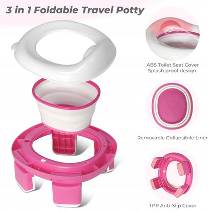 Orinal portátil 3en1 original + bolsas adaptador para inodoro