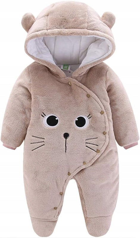 JIAMY mono de invierno con capucha 3-6 meses GATO