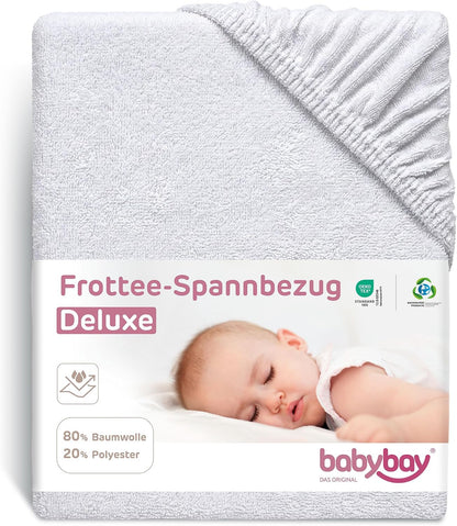 BABYBAY cearșaf cu elastic și membrană 89x50 cm