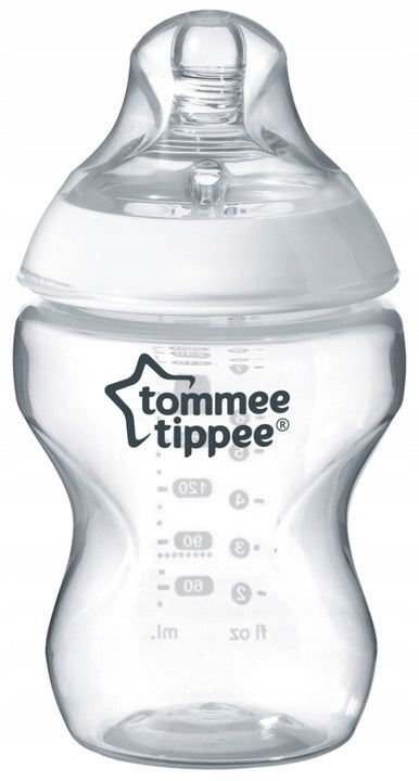 TOMMEE TIPPEE butelka closer to nature 260ml antykolkowa dla niemowląt, BPA free, naturalny kształt