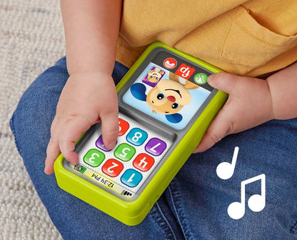 FISHER-PRICE interaktywny SMARTFON 75 piosenek zdań dźwięków J. ANGIELSKI – zdjęcie 3