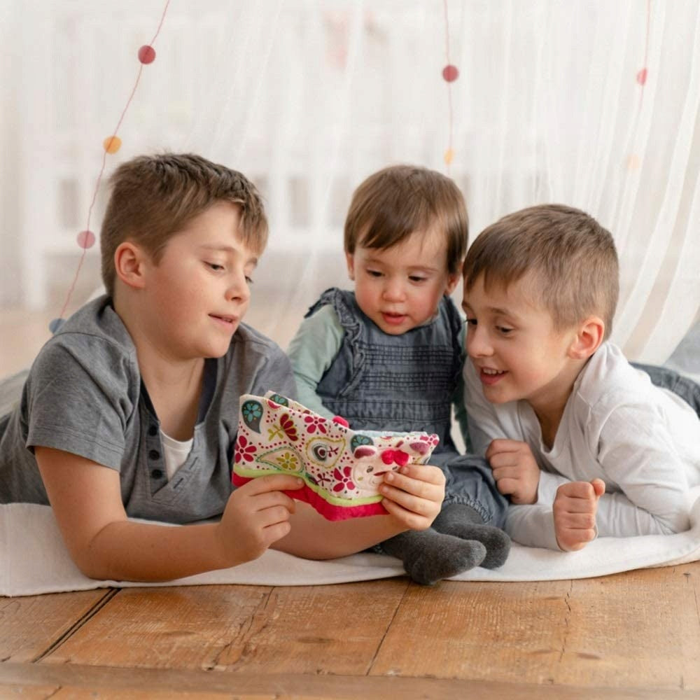 FEHN książeczka sensoryczna z lusterkiem ZAWIESZKA – zdjęcie produktu 3