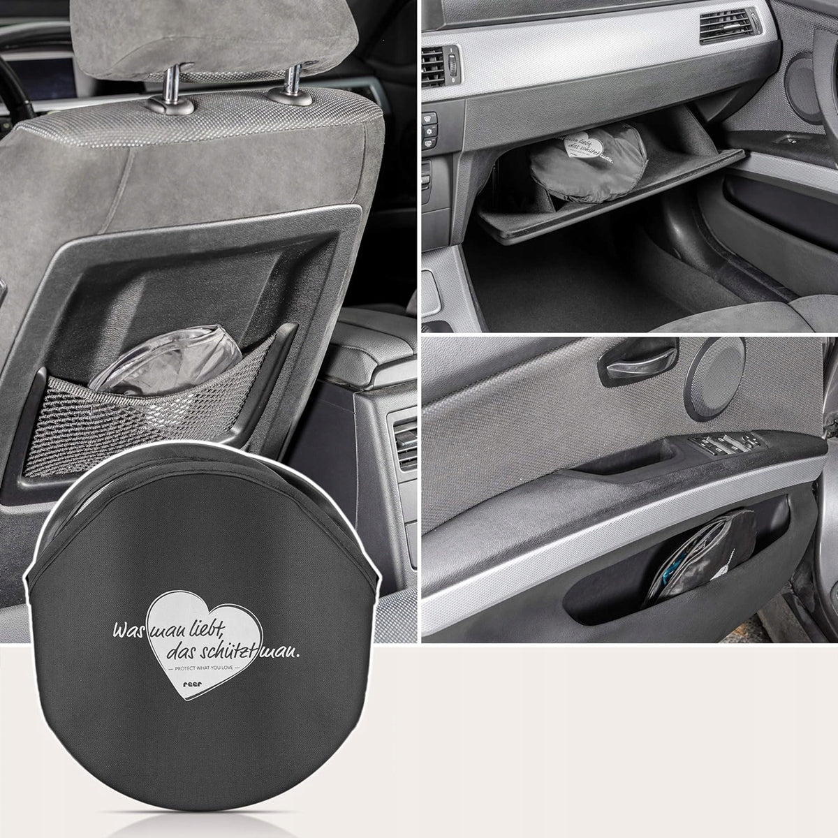 REER TravelKid parasole per finestrino auto protezione solare UV 50+ 2 pezzi