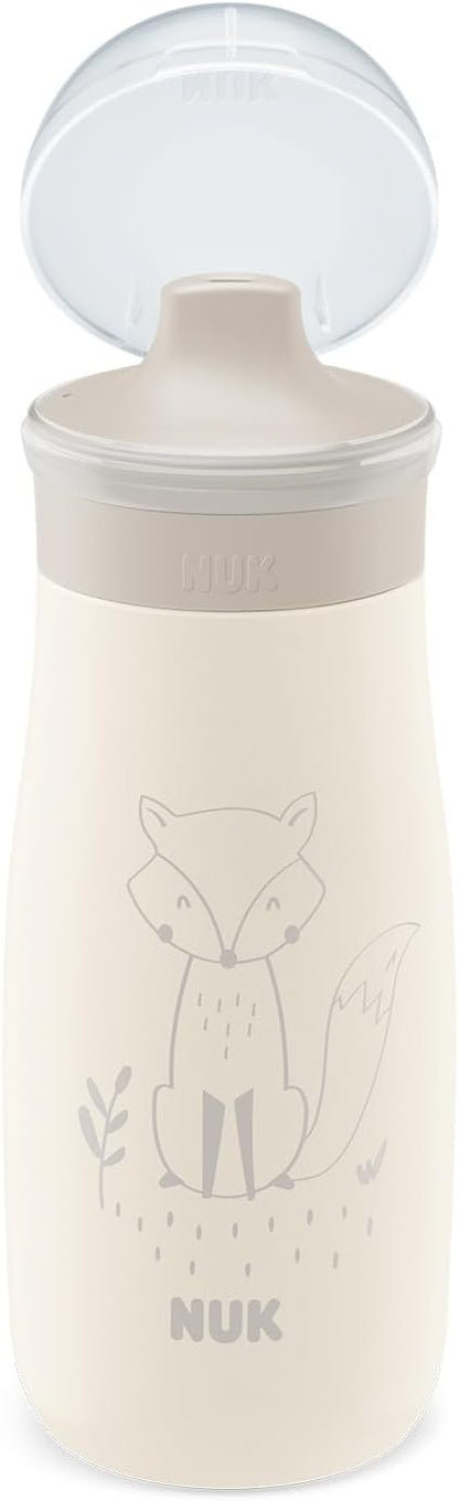 NUK Mini-Me Sip stålflaska med hårt munstycke 300 ml 9 m+ RÄV