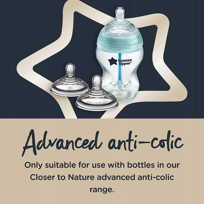 TOMMEE TIPPEE smoczki ADVANCED ANTI-COLIC 3msc+ x2 – zdjęcie produktu 3