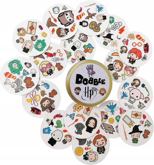 ZYGOMATIC Dobble 55 carte + scatola di metallo HARRY POTTER
