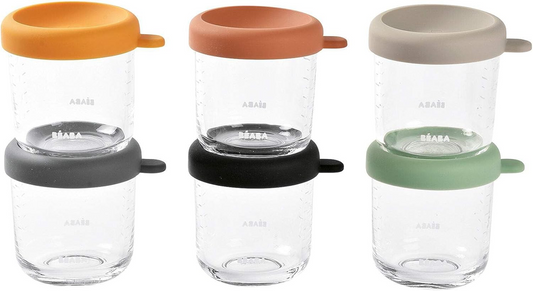 BEABA pojemniki szklane na żywność 6x 250ml