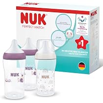 NUK Perfect Match butelki antykolkowe 260 ml 3m+ x3 – nowy – zdjęcie 1