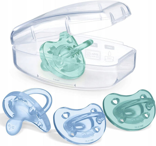 CHICCO PhysioForma smoczek x4 16-36m silikonowe smoczki uspokajające BPA i BPS z etui