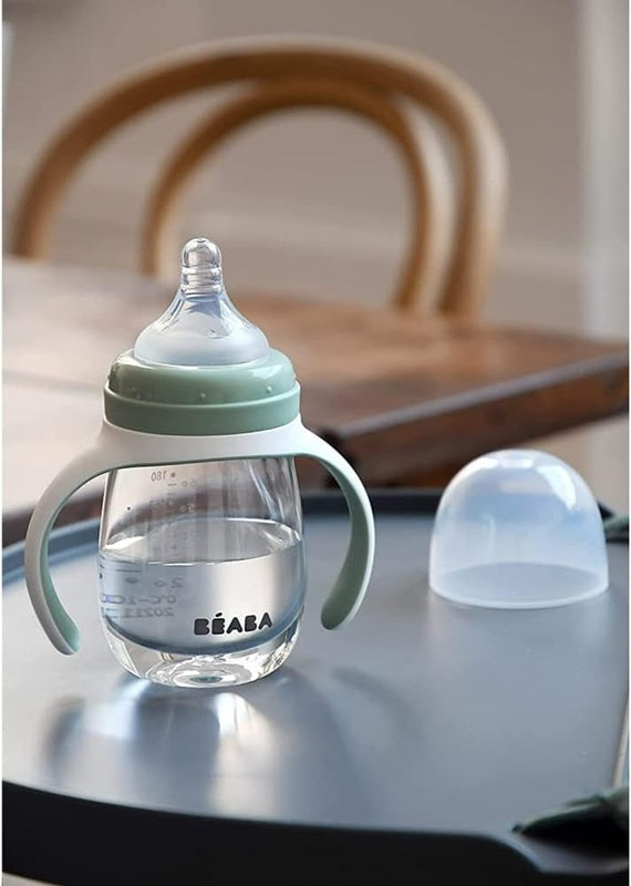 BEABA Training Bottle 2w1 kubek niekapek z dwoma ustnikami 210 ml 4 m+ – zdjęcie produktu 5