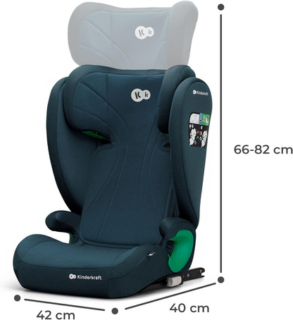KINDERKRAFT JUNIORFIX2 i-Size car seat group 1/2/3 - 9-36kg