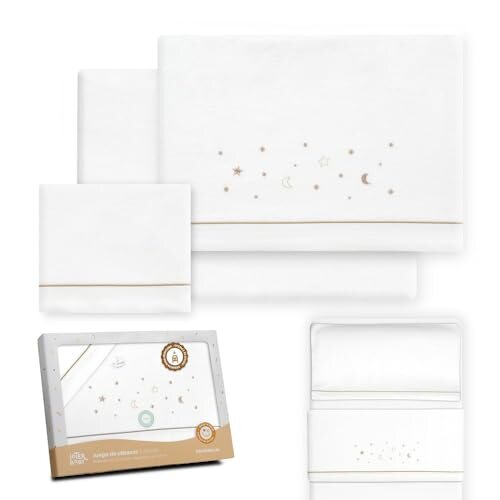 INTERBABY completo di biancheria da letto per culla 50x80 cm