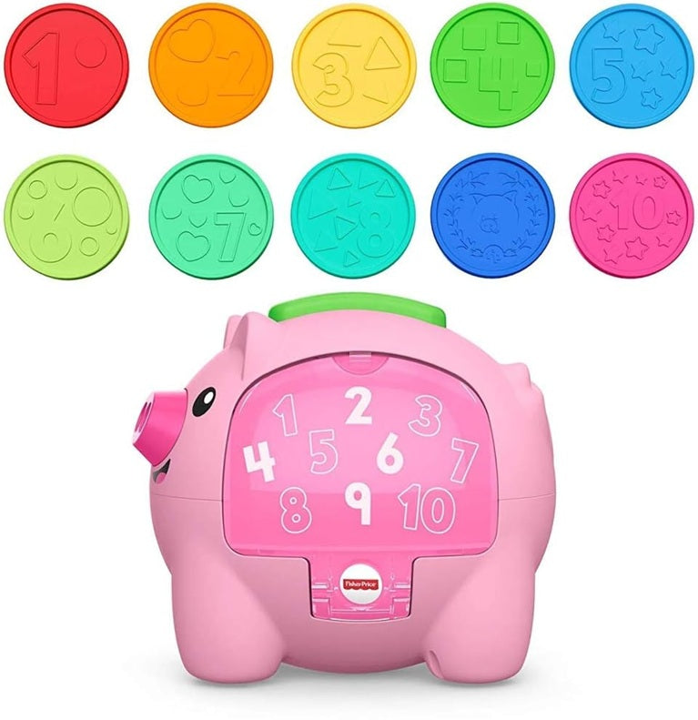 FISHER-PRICE interaktives Sparschwein Bewegung und Geräusche ENGLISCH