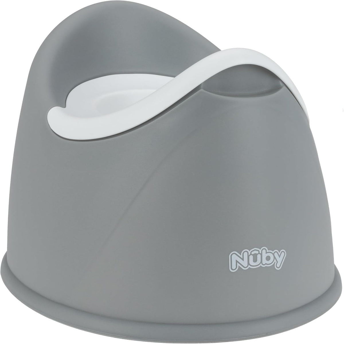 Nuby – nocnik z białą wkładką, widok z boku