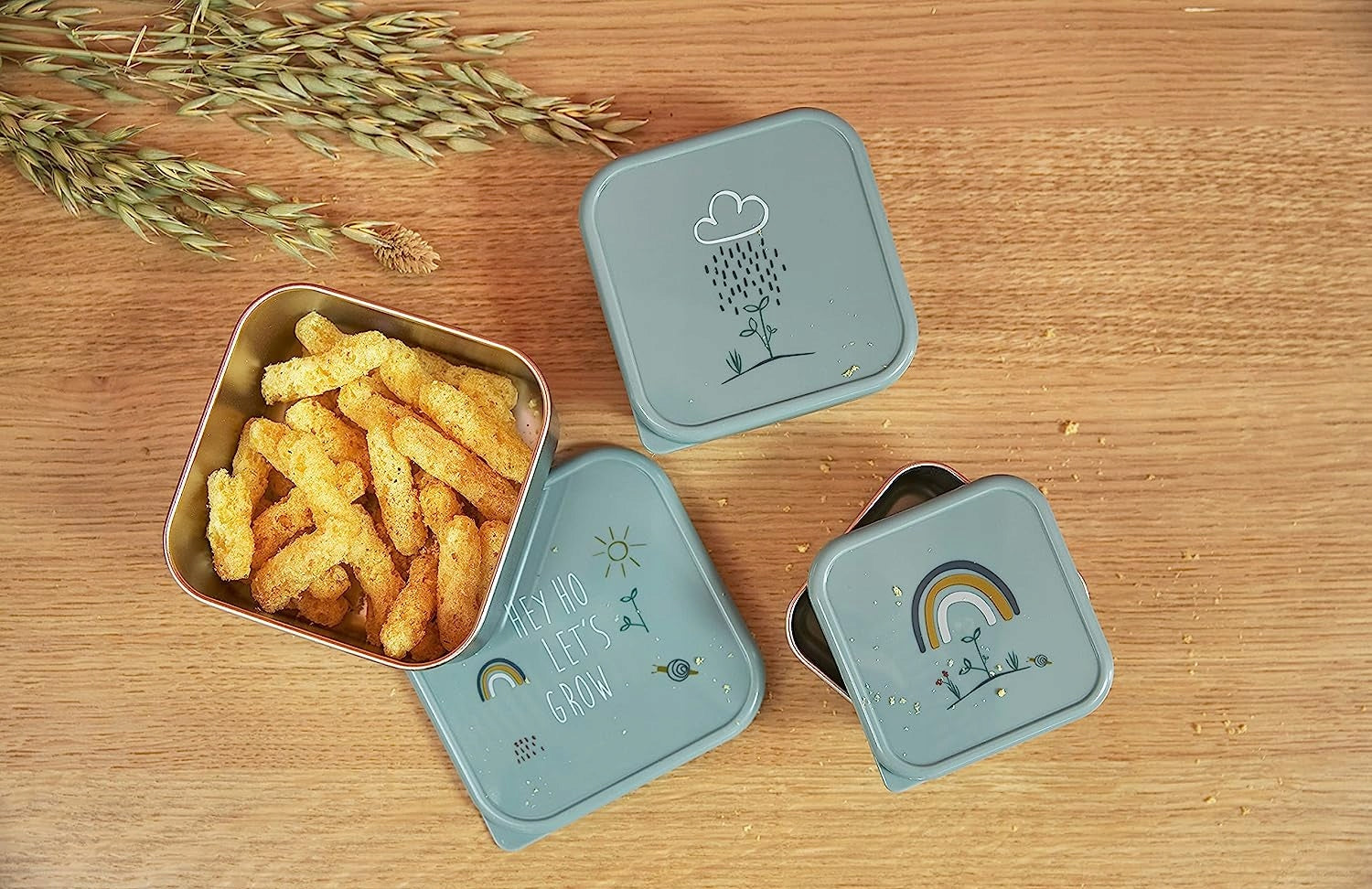 LASSIG Snackbox stalowe PUDEŁKA NA PRZEKĄSKI x3 – zdjęcie produktu 3