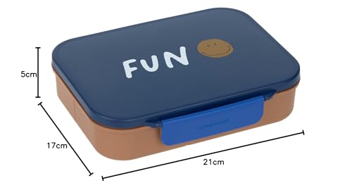 LÄSSIG Little Gang Smile lunchbox portapranzo con scomparti bento