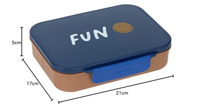 LÄSSIG Little Gang Smile lunchbox portapranzo con scomparti bento