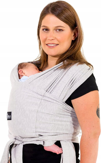 KOALA BABYCARE chusta do noszenia dziecka 2w1 beżowa, nosidełko dla noworodka 0m+