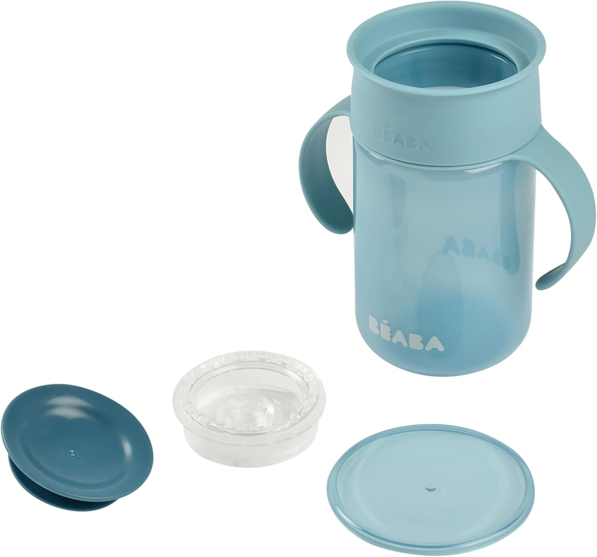 BEABA Gobelet d’apprentissage anti-fuite 360° 340 ml 12 m+