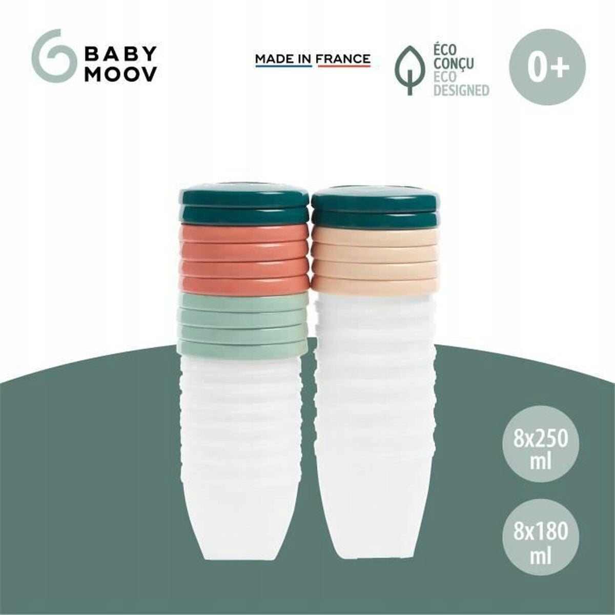 BABYMOOV Babybols MISECZKI pojemniki 16elementów – zdjęcie produktu 7