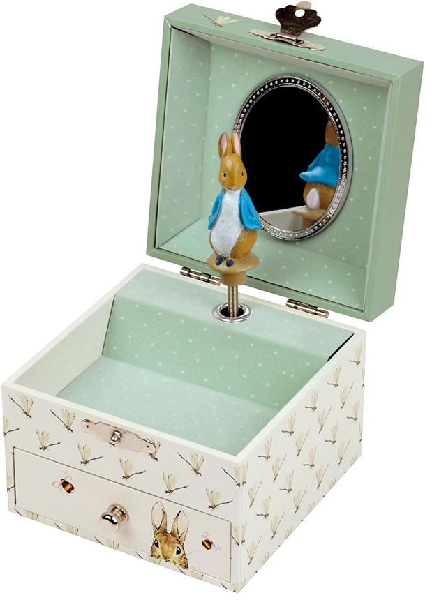 TROUSSELIER cutie muzicală cu mecanism de întoarcere 10,5 x 8,5 cm PETER IEPURAȘ