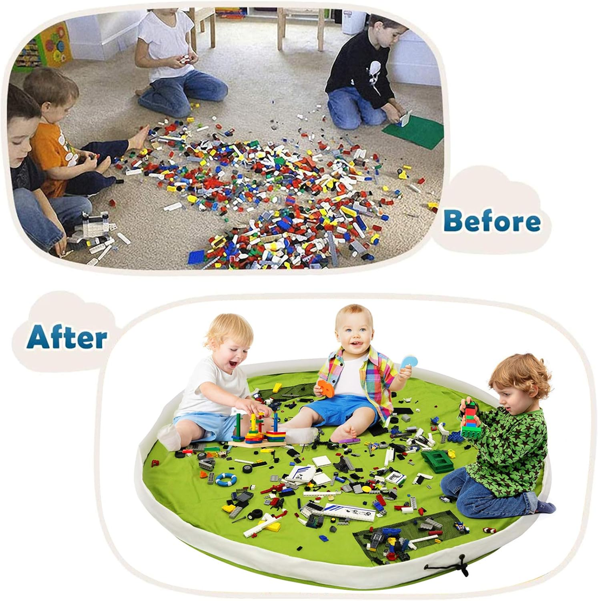 BELLESTYLE play mat with toy-bag function