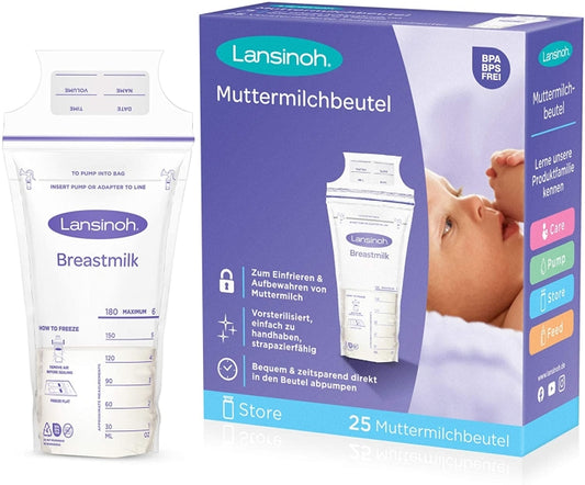 LANSINOH Torebki do Przechowywania Pokarmu 25szt
