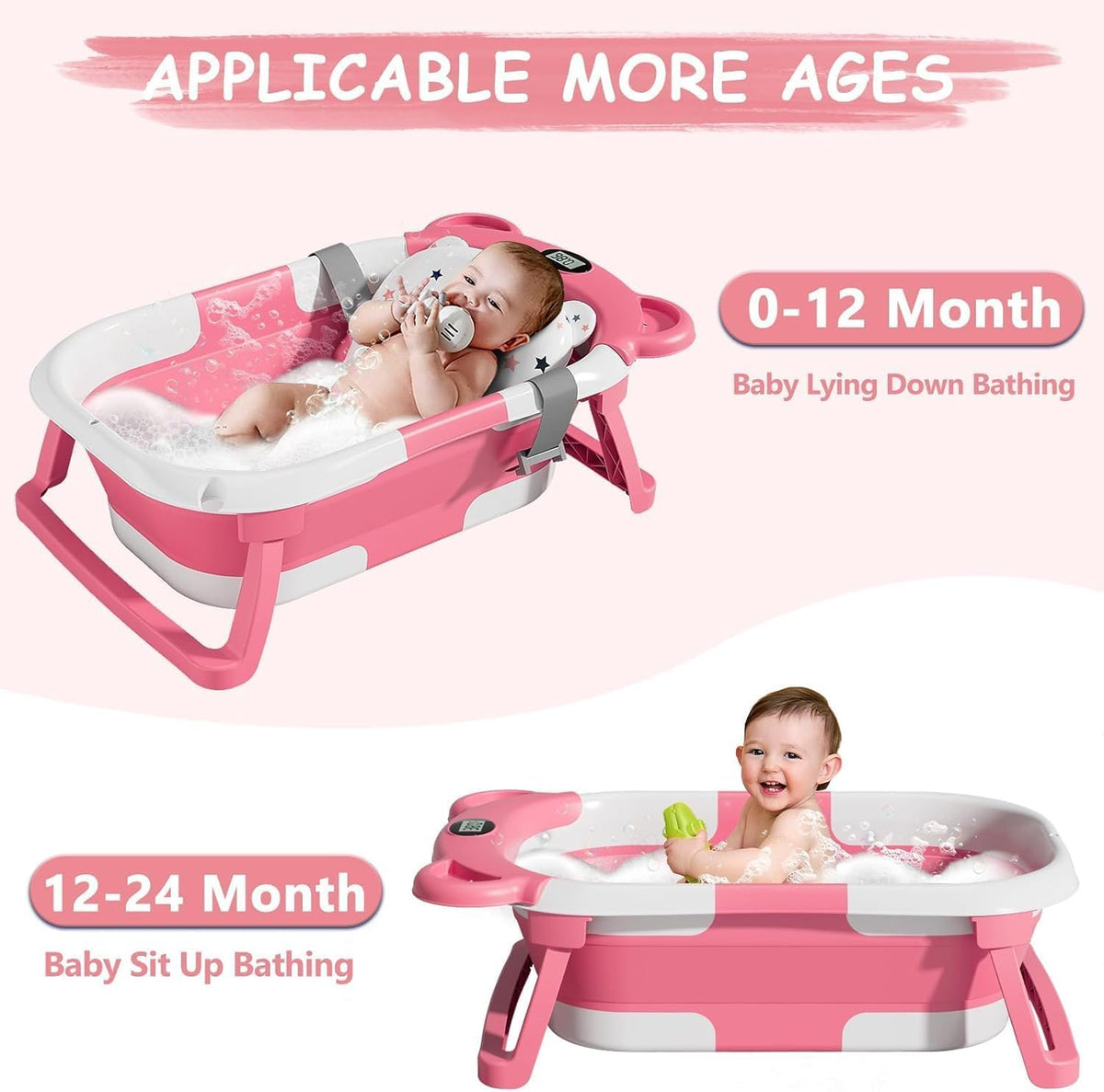 SUPERBE compact bathtub with insert for newborns