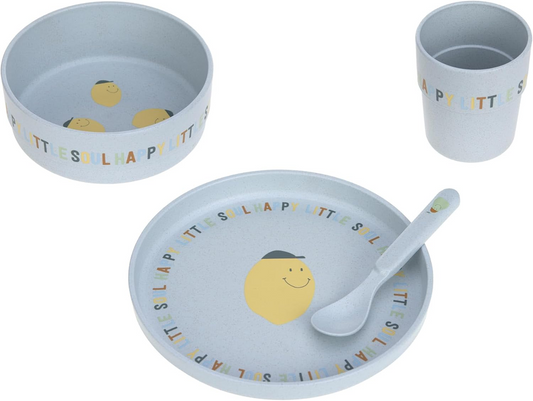 LASSIG set di stoviglie senza melamina Happy Fruits Lemon