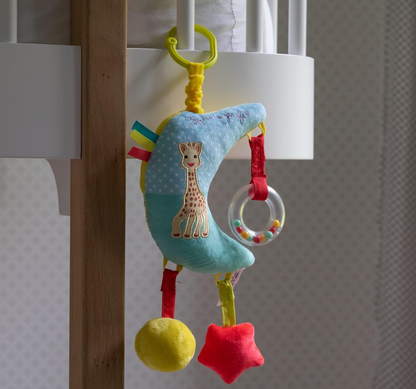 SOPHIE LA GIRAFE zawieszka z pozytywką do wózka i łóżeczka 28 cm KSIĘŻYC – zdjęcie produktu 4