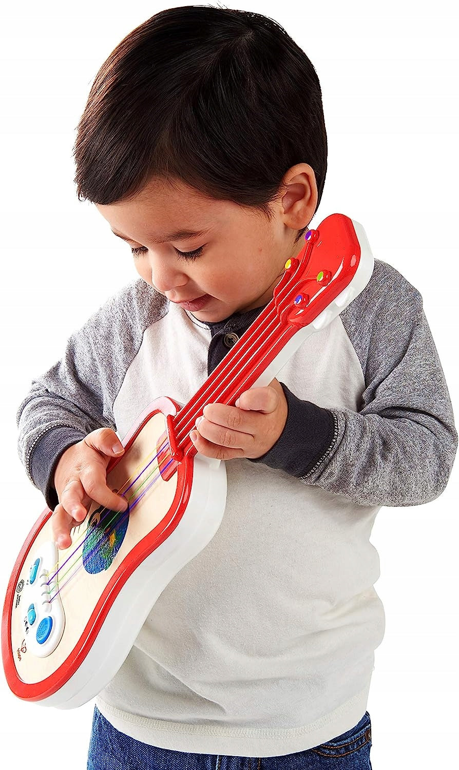 HAPE Baby Einstein ukulele 43 cm legno, plastica