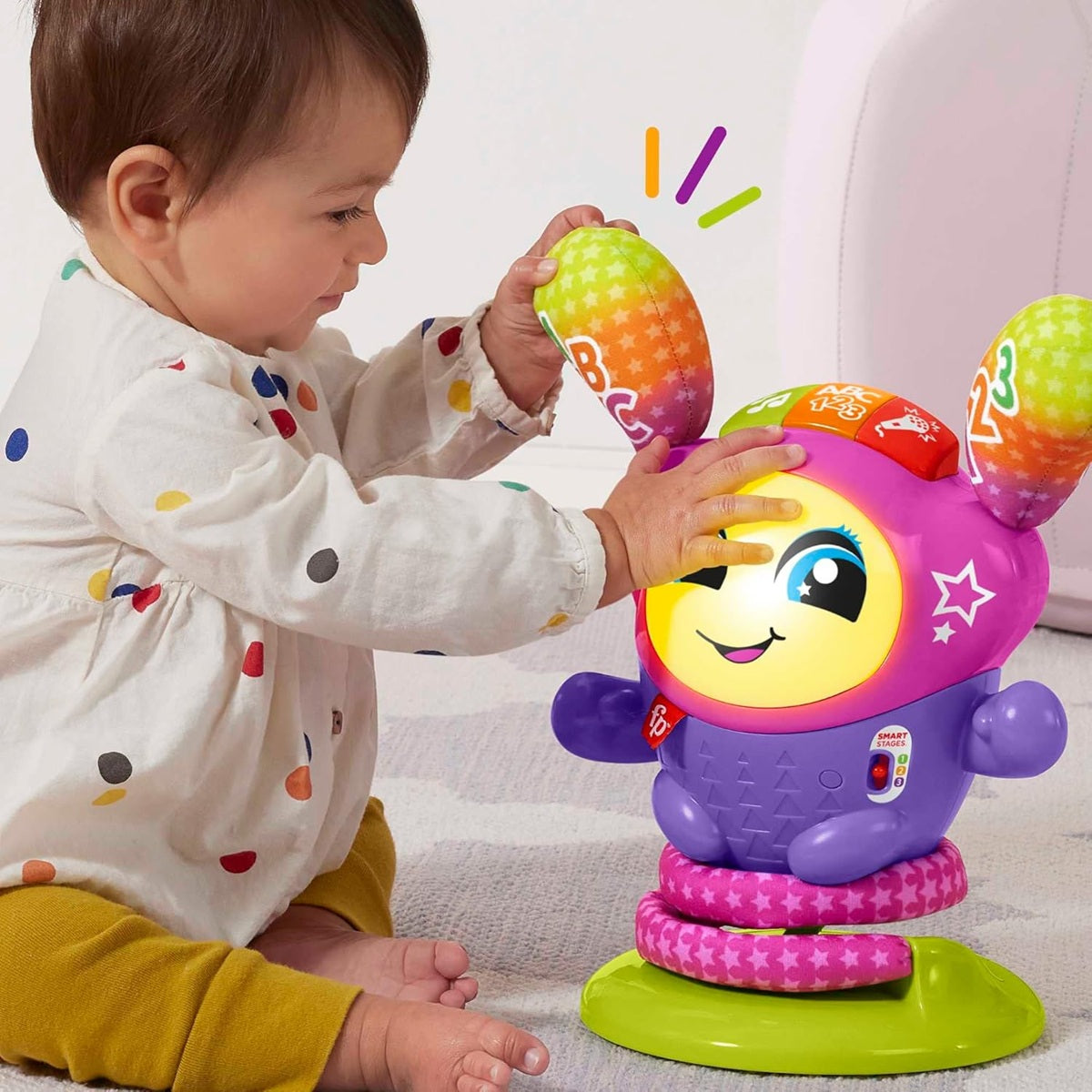 FISHER-PRICE interaktiver DJ BOUNCIN singt tanzt 75 Aktivitäten FRANZÖSISCHE SPRACHE