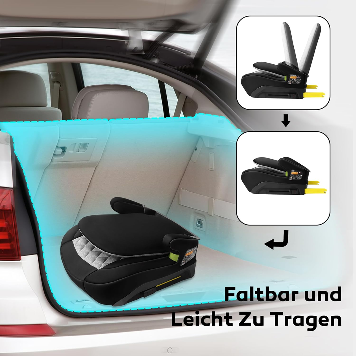 LETTAS I-SIZE autostoel verhoogkussen groep III met ISOFIX