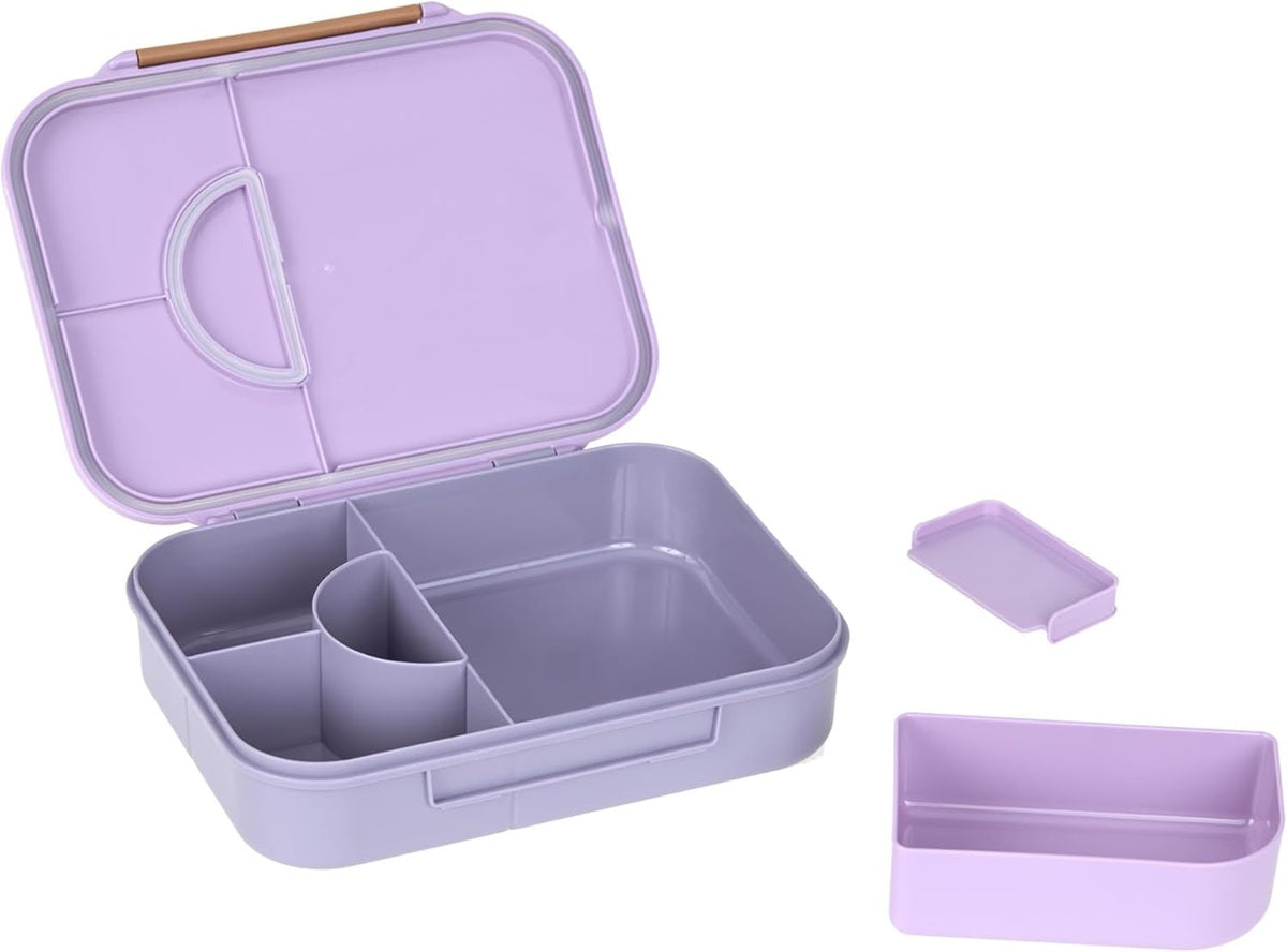 LASSIG Bento cutie de prânz cu compartimente detașabile 17x21 cm INIMĂ MICĂ