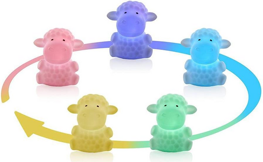 MINILAND Night Sheep noční lampička LED 5 barev 12,5 cm