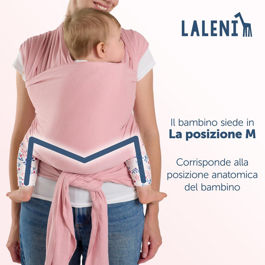 LALENI fascia elastica per portare il bambino fino a 15kg