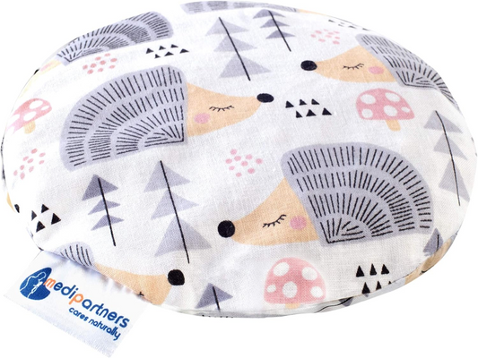 MEDI PARTNERS borsa dell’acqua calda in cotone con noccioli di ciliegia RICCIO 15 cm 180 g
